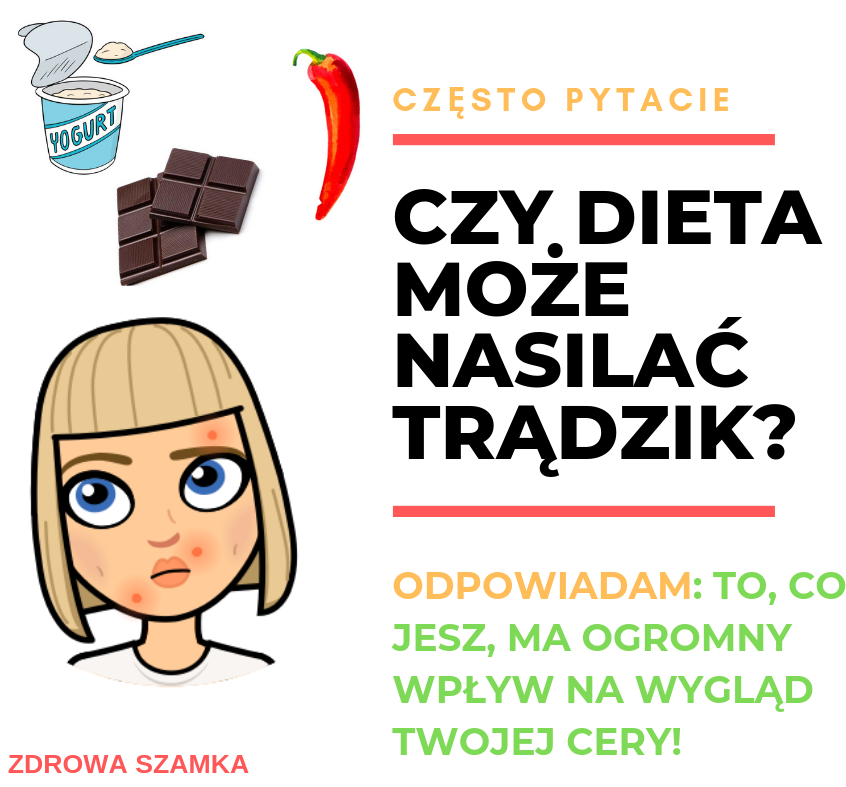 Czy dieta może przyczyniać się do powstawania trądziku?